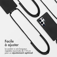 imoshion Coque arrière Color avec cordon amovible et MagSafe Samsung Galaxy S25 Ultra - Noir