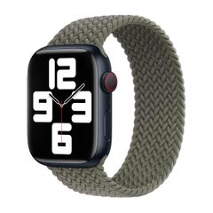 Apple Bracelet Solo tressé Apple Watch | 38/40/41/42 mm - Taille 9 - Olive