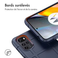 imoshion Coque Rugged Shield Motorola Moto G22 / E32 / E32s - Bleu foncé
