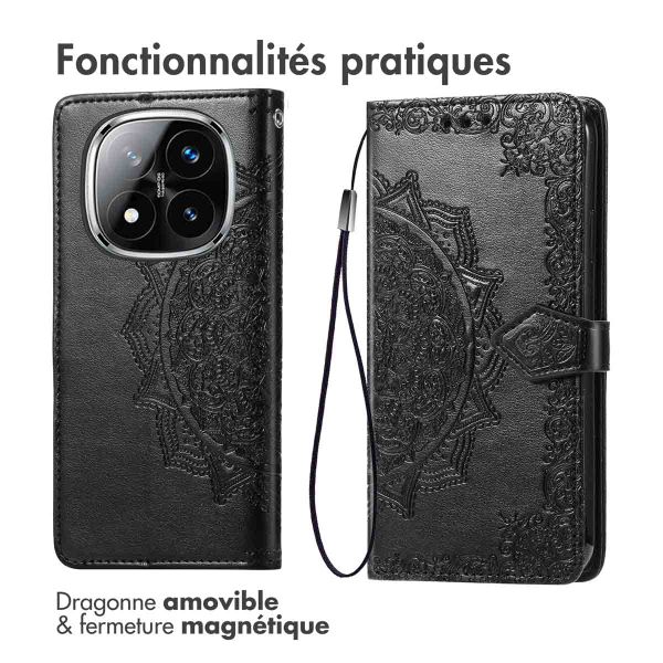 imoshion Etui de télephone Mandala Xiaomi Poco X7 - Noir