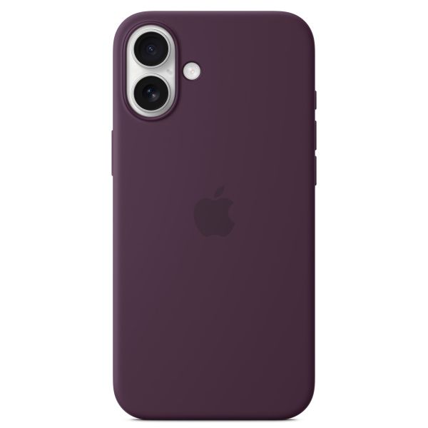 Apple Coque en silicone MagSafe iPhone 16 Plus - Plum