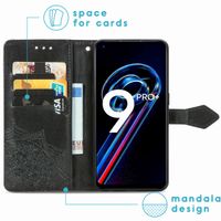 imoshion Etui de téléphone portefeuille Mandala Realme 9 Pro Plus - Noir