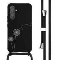 imoshion Coque design en silicone avec cordon Samsung Galaxy A54 (5G) - Dandelion Black