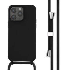 imoshion Coque en silicone avec cordon Apple iPhone 14 Pro Max - Noir