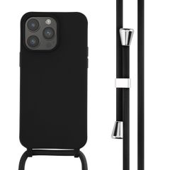 imoshion ﻿Coque en silicone avec cordon iPhone 14 Pro Max - Noir