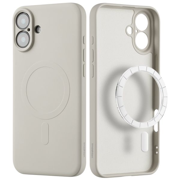 imoshion Coque Couleur avec MagSafe iPhone 16 - Beige