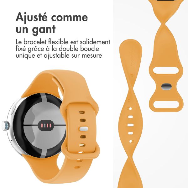 imoshion Bracelet en silicone Google Pixel Watch 3 - 45 mm - Taille L - Jaune