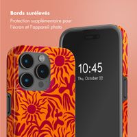 Selencia Coque arrière Vivid Tough avec MagSafe iPhone 15 Pro Max - Tropical Vibes Apricot