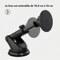 imoshion Support de téléphone pour voiture - Magnétique - Tableau de bord / Pare-brise - Noir