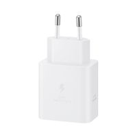 Samsung Adaptateur secteur original avec câble USB-C - Chargeur - Connexion USB-C et USB - Charge rapide - 45 Watt - 1,8 mètres - Blanc