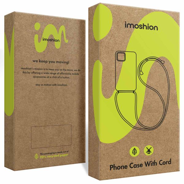 imoshion Coque design en silicone avec cordon Apple iPhone 13 Pro Max - Retro Pink