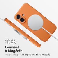 imoshion Coque Couleur avec MagSafe Apple iPhone 16 - Neon Orange