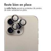 imoshion Lot de 2 protections d'objectif de caméra Apple iPhone 15 Pro / 15 Pro Max - Natural Titanium