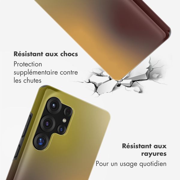 Selencia Coque arrière Vivid Samsung Galaxy S25 Ultra - Gradient Olive Dust