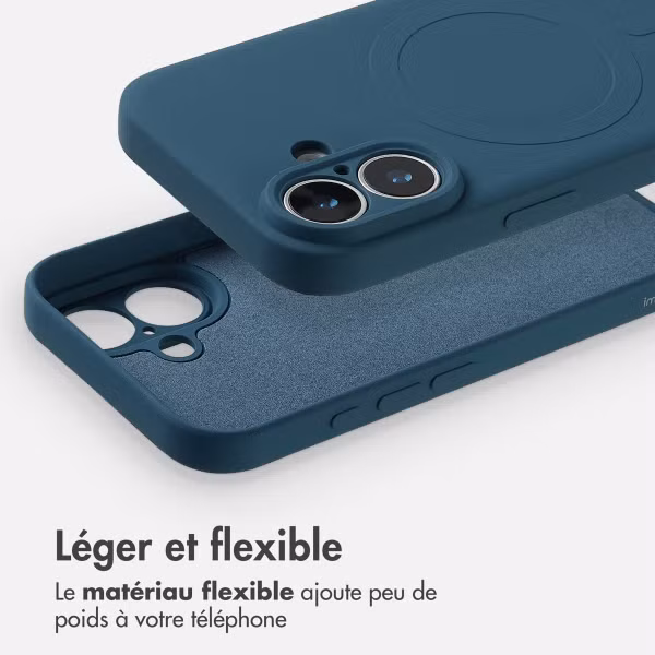 imoshion Coque Couleur avec MagSafe Apple iPhone 17 - Bleu foncé