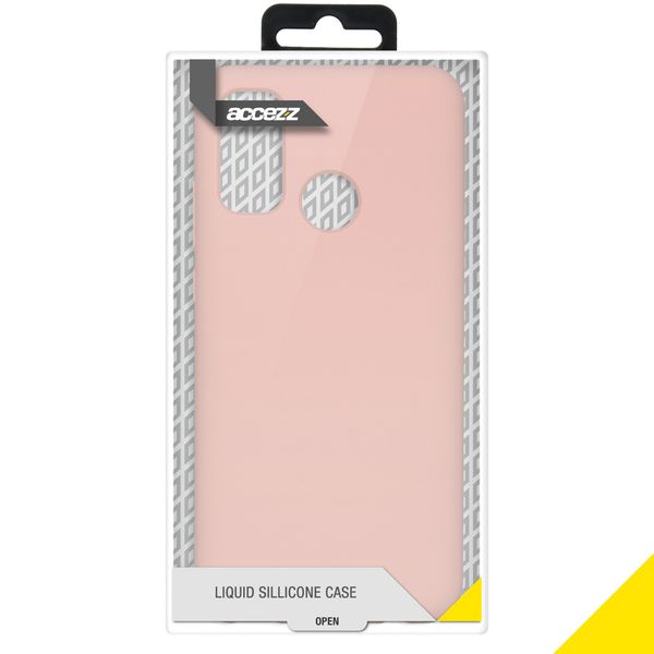 Accezz Coque Liquid Silicone Huawei P Smart (2020) - Rose