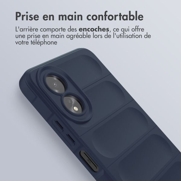 imoshion Coque arrière EasyGrip Oppo A18 / Oppo A38 - Bleu foncé