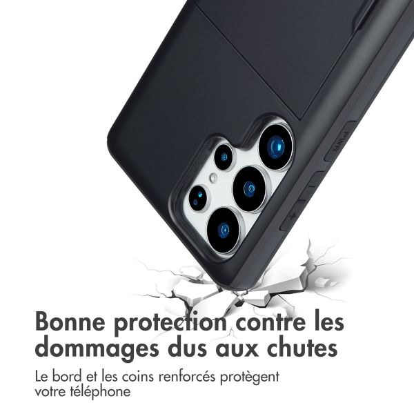 imoshion Coque arrière avec porte-cartes Samsung Galaxy S25 Ultra - Noir