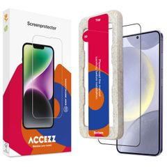 Accezz Protection d'écran en verre trempé avec applicateur Samsung Galaxy S24 Plus / S25 Plus - Transparent