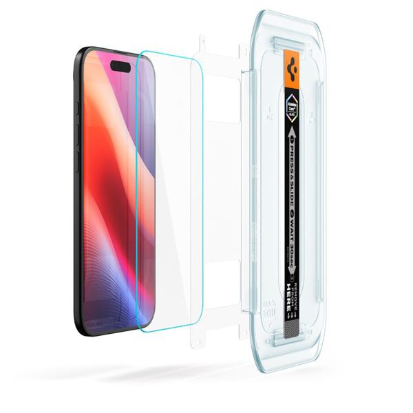 Spigen EZ Fit Glas.tR avec plateau d'installation - 1 pack Apple iPhone Air