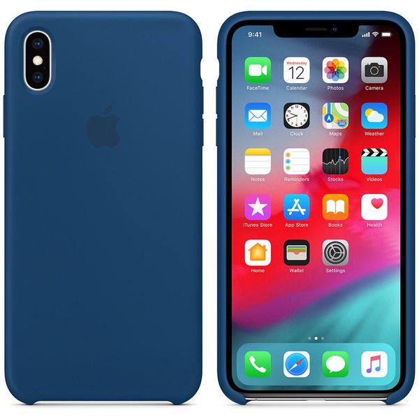Apple Coque en silicone Apple iPhone Xs Max - Blue Horizon