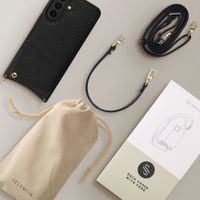 Selencia Coque de télephone Nova avec cordon et porte-cartes Samsung Galaxy A57 (5G) - Noir