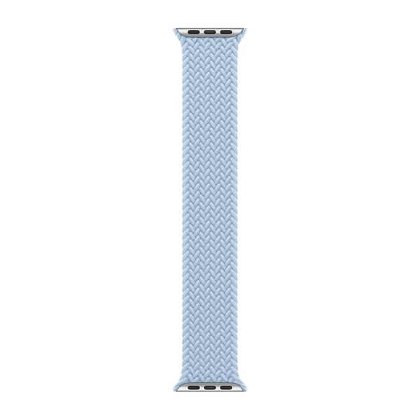 Apple Bracelet Solo tressé Apple Watch Series 1 - 9 / SE (38/40/41 mm) | Series 10 / 11 (42 mm) - Taille 4 - Light Blue