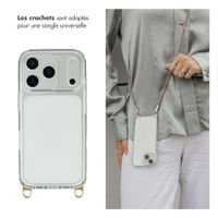 Selencia Coque arrière avec crochets amovibles Apple iPhone 17 Pro - Transparent