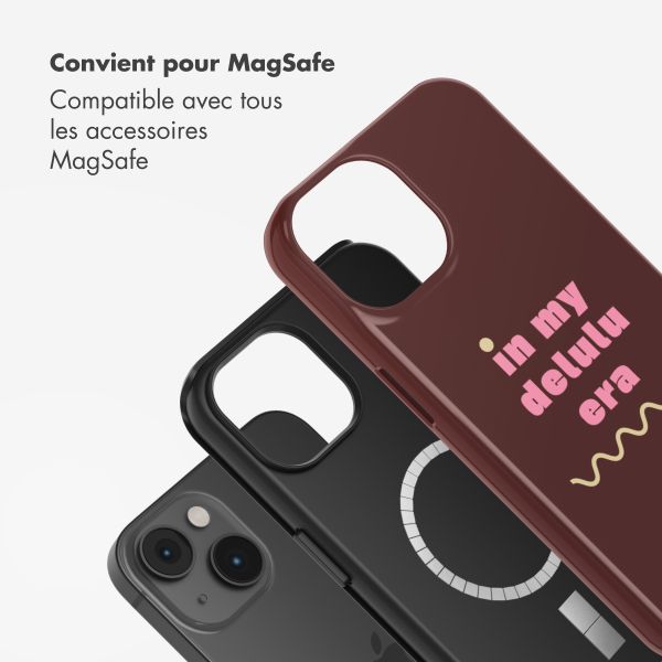 Selencia Coque arrière Vivid avec MagSafe Apple iPhone 14 - Delulu
