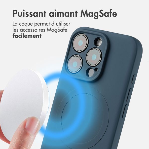 imoshion Coque Couleur avec MagSafe Apple iPhone 16 Pro Max - Bleu foncé