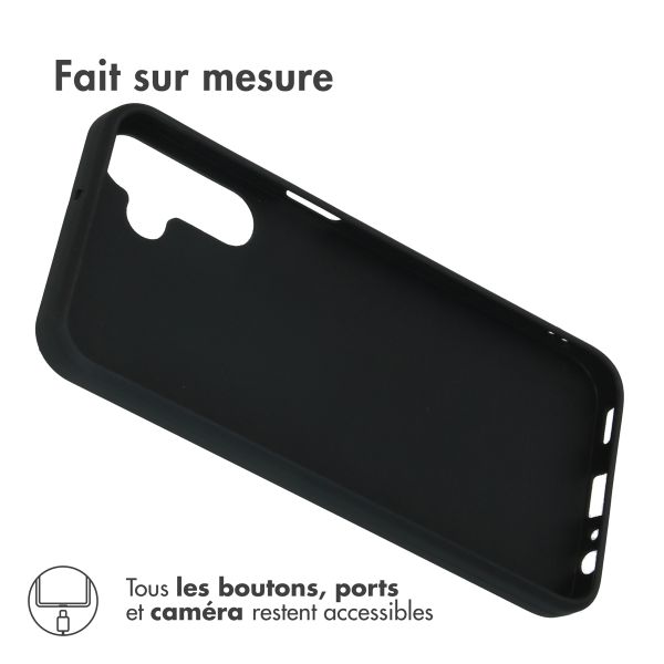 Accezz Coque Couleur Samsung Galaxy A15 (5G/4G) - Noir