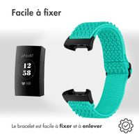 imoshion Bracelet élastique en nylon Fitbit Charge 3 / 4 - Menthe verte