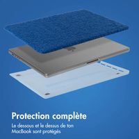 imoshion Teddy Hard Cover MacBook Air 15 pouces (2023 / 2024 M3 chip / 2025 M4 chip) - A2941 / A3114 / A3241 - Cobalt Blue