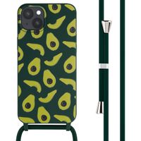 imoshion Coque design en silicone avec cordon iPhone 15 Plus - Avocado Green