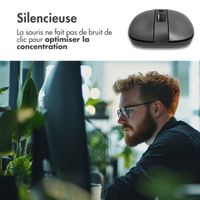 Accezz Souris sans fil - Bluetooth / Adaptateur USB-A - Gris