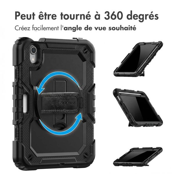 Accezz Coque arrière Defender XT Apple iPad Mini 7 (2024) / iPad Mini 6 (2021) - Noir
