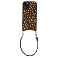 Selencia Nova coque arrière en cuir véritable avec porte-cartes Apple iPhone 14 / 13 - Fawn Chic