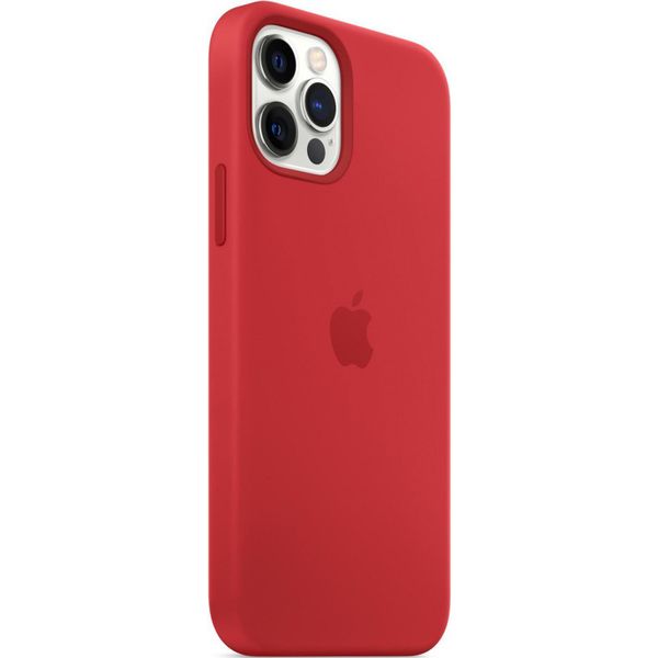 Apple Coque en silicone MagSafe Apple iPhone 12 (Pro) - Red