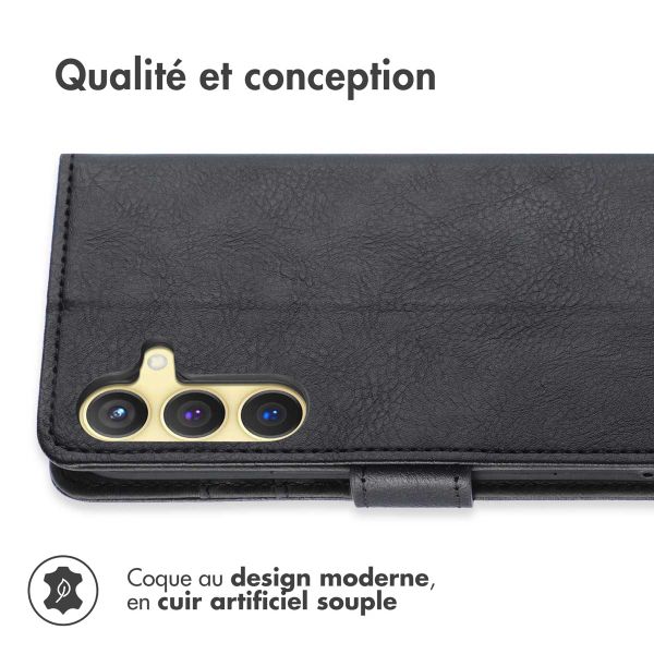 imoshion Étui de téléphone portefeuille Luxe Samsung Galaxy S24 Plus - Noir