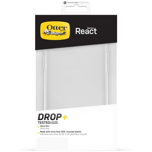 OtterBox Coque arrière React iPhone 15 Plus - Transparent