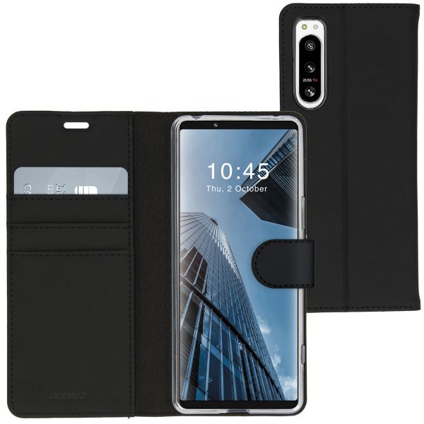 Accezz Étui de téléphone portefeuille Wallet Sony Xperia 5 IV - Noir