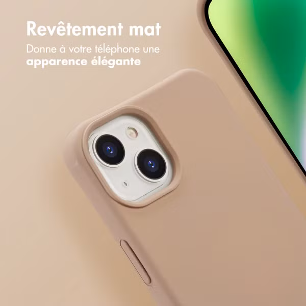 imoshion Coque arrière Color avec cordon amovible et MagSafe Apple iPhone 14 - Nude