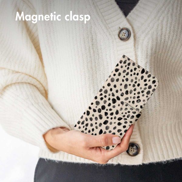 imoshion Étui de télephone portefeuille Design Samsung Galaxy A34 (5G) - Black And White Dots