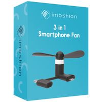 imoshion 3-in-1 Ventilateur pour smartphones Lightning, USB-C & Micro-USB - Rose