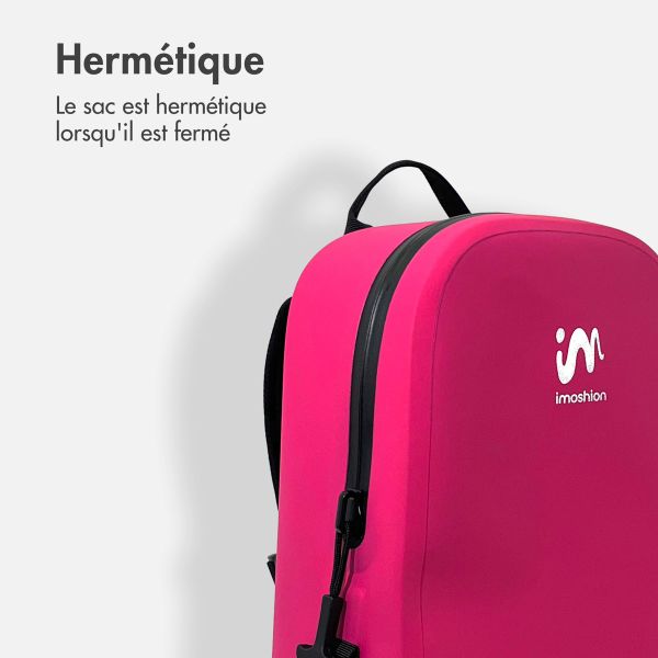 imoshion Sac à dos Hermétique et Étanche 20L - Grand - Rose vif