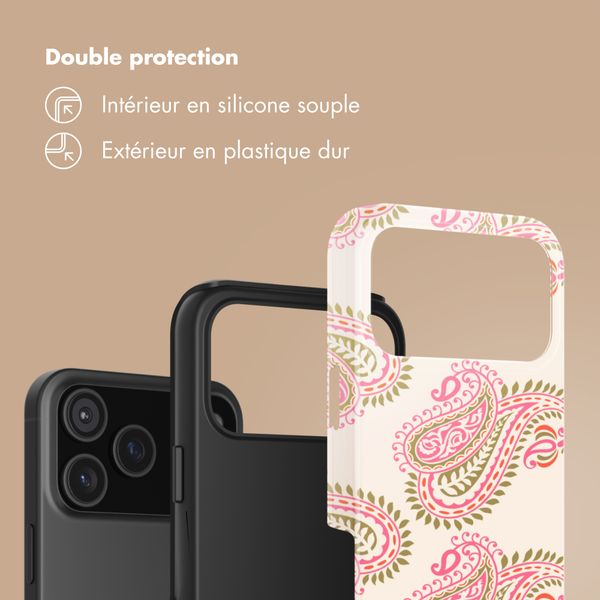 Selencia Coque arrière Vivid Apple iPhone 17 Pro - Paisley Blush