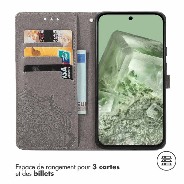 imoshion Etui de télephone Mandala Google Pixel 8a - Gris