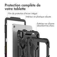 Accezz ﻿Coque arrière robuste avec bandoulière iPad 10 (2022) 10.9 pouces - Noir