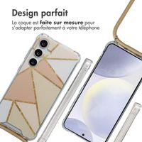 imoshion Coque Design avec cordon Samsung Galaxy S24 - Beige Graphic
