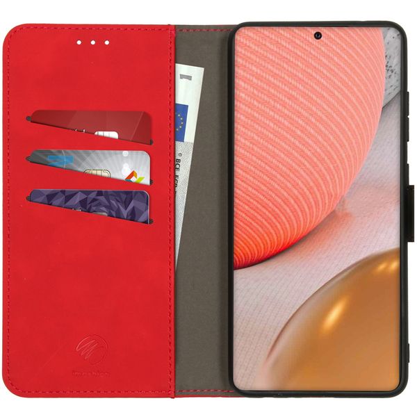 imoshion Etui de télephone luxe 2-en-1 amovible Samsung Galaxy A72 - Rouge